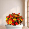 Coussin Sobre — fleurs de deuil livrees a Paris