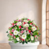 Coussin Souvenir — fleurs de deuil livrees a Paris