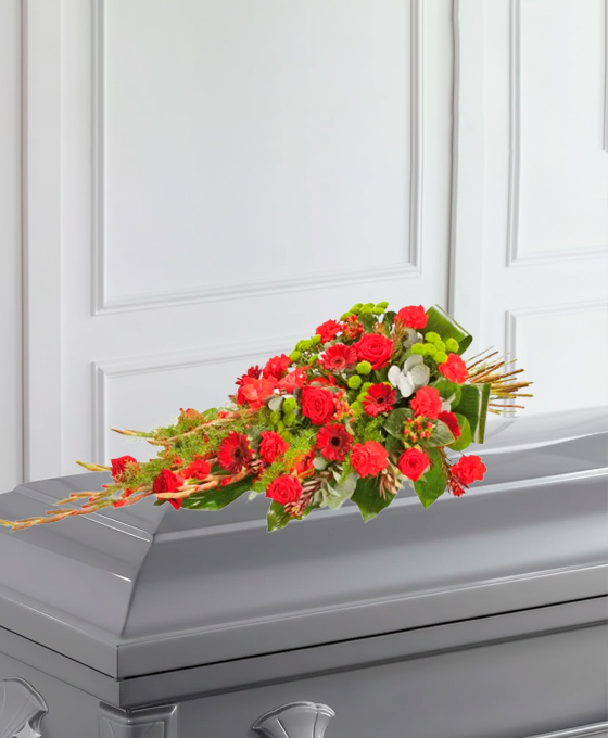 Gerbe Pastel — fleurs de deuil livrees a Paris